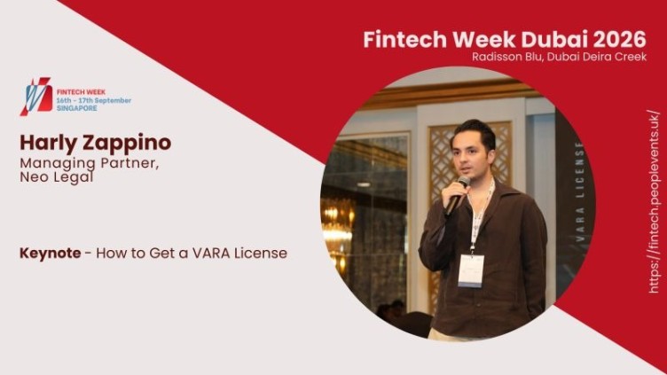 Fintech Week Dubai 2026: Harly Zappino Delivers Keynote on Securing VARA License